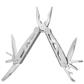 Multifunkcionalne kliješta od nehrđajućeg čelika s sklopnim nožem — prijenosni vanjski alat za hitne slučajeve, rezanje i hvatanje, težina 0,157 kg