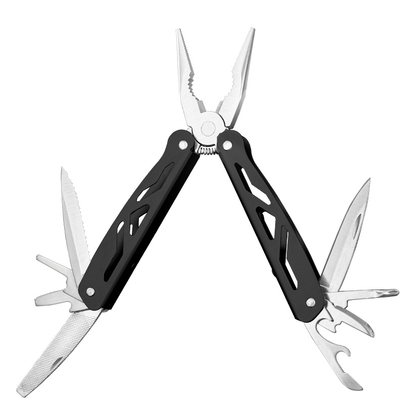 Multifunkcionalne kliješta od nehrđajućeg čelika s sklopnim nožem — prijenosni vanjski alat za hitne slučajeve, rezanje i hvatanje, težina 0,157 kg