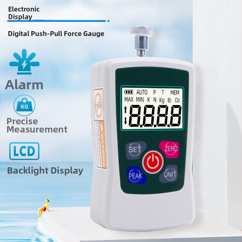DM001 Digitálny merací prístroj sily (tažný meter) – rozsah 500 N, presnosť ±1%, prenosný
