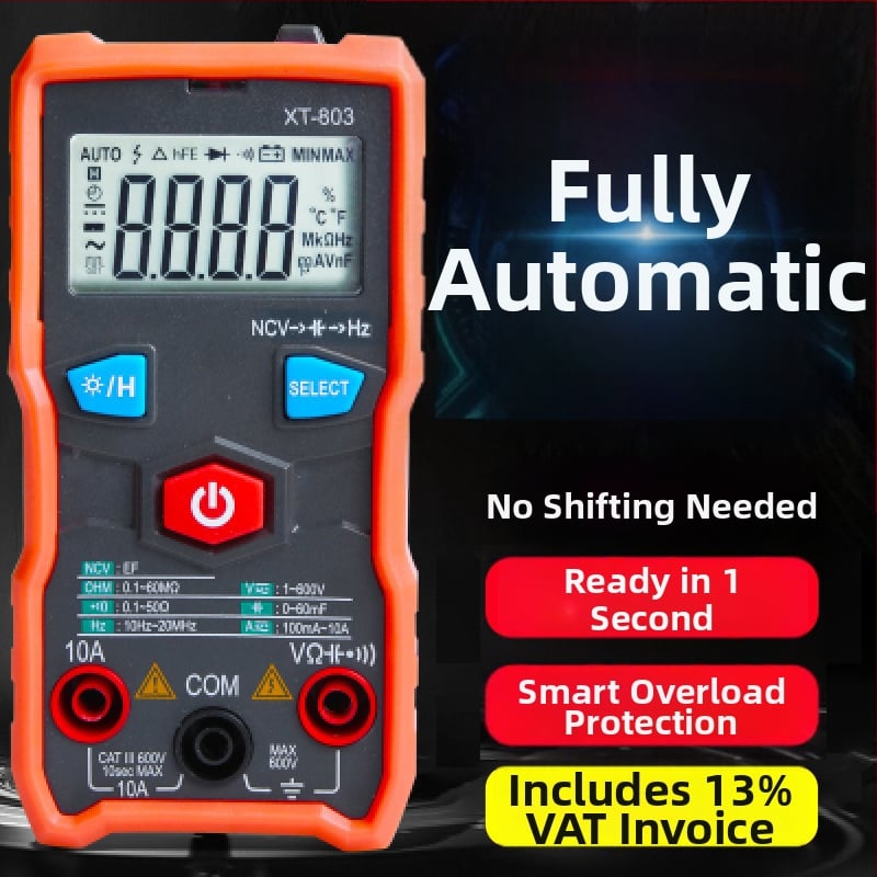 Ψηφιακό πολύμετρο με αυτόματο εύρος μέτρησης, υψηλής ακρίβειας μετρητής χωρητικότητας, συμπαγές