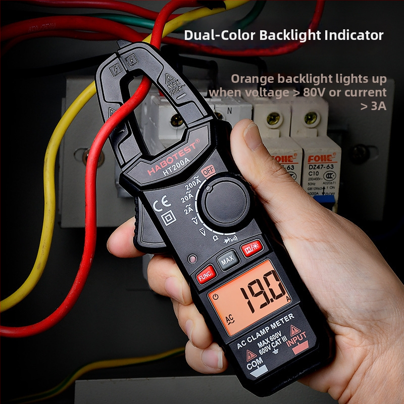 HABOTEST HT200A/B AC klampmeters ar digitālo displeju
