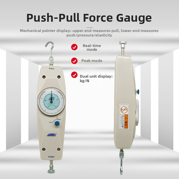 Aigu ukazovateľový merací prístroj sily NK-10–NK-500; zariadenie na meranie sily s ukazovateľom, rozsah merania 10–50, presnosť ±0,5%.