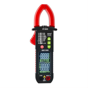 Digitálny klampmetr pre elektrickú údržbu, vysoká presnosť, inteligentný, hlasové vedenie, meranie AC prúdu 0-600 A, LEB displej