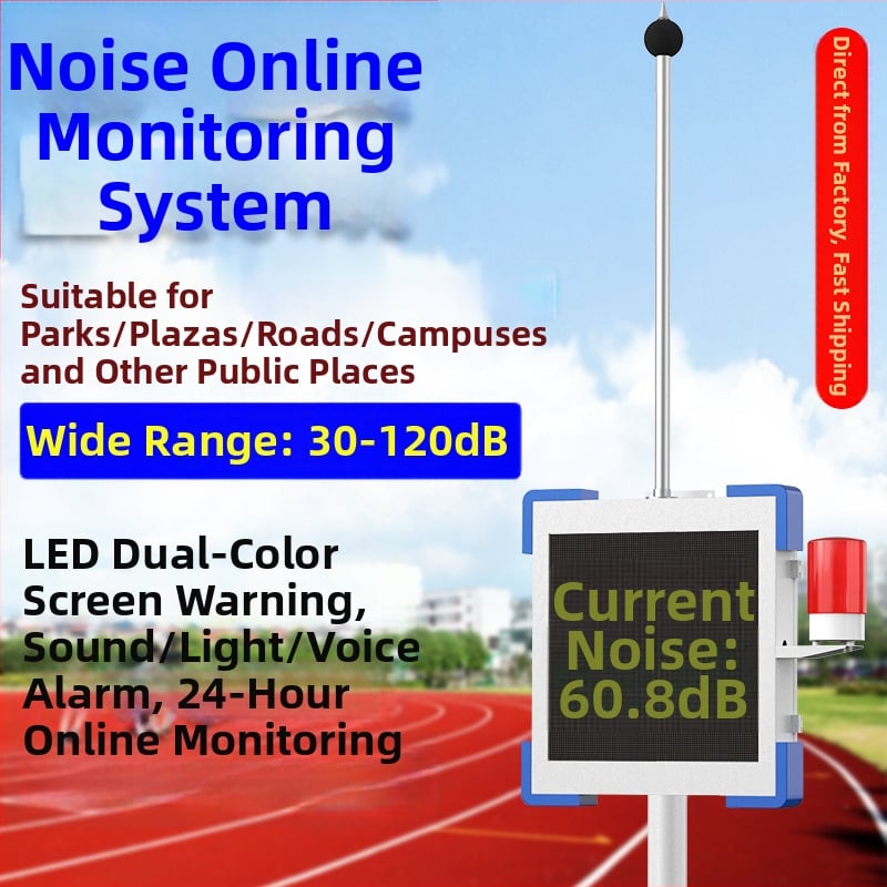 Yifan Technology – stanica na monitorovanie hluku, model YF-ZS, rozsah 30–120 dB, prispôsobiteľná presnosť