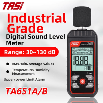 Tesas TA651A/B priemyselný digitálny hlukomer s alarmom hornej a dolnej hranice a vysokopresným senzorom