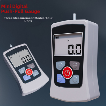 Huoto mini ručný digitálny dynamometer s pružinou, vysoká presnosť, elektronický displej, meranie tlačenia a ťahania