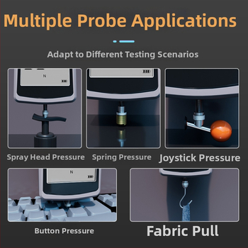 Huoto mini ručný digitálny dynamometer s pružinou, vysoká presnosť, elektronický displej, meranie tlačenia a ťahania