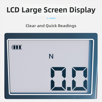 Huoto mini ručný digitálny dynamometer s pružinou, vysoká presnosť, elektronický displej, meranie tlačenia a ťahania