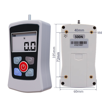 Huoto mini ručný digitálny dynamometer s pružinou, vysoká presnosť, elektronický displej, meranie tlačenia a ťahania