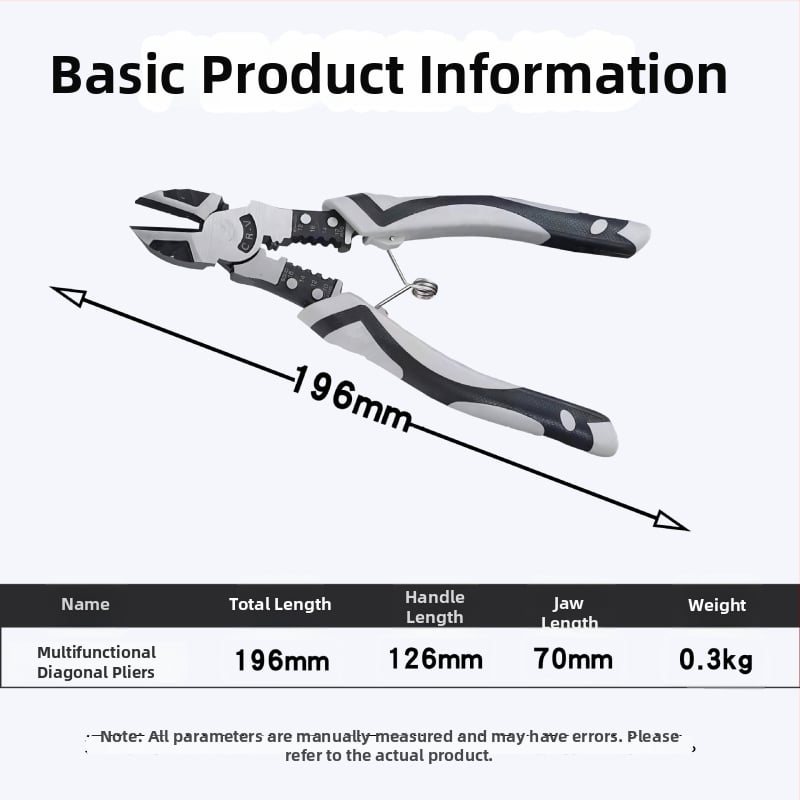 Juhtmete isolatsiooni- ja lõikekäte komplekt kõrge süsinikusisaldusega terasest, 0,36 kg