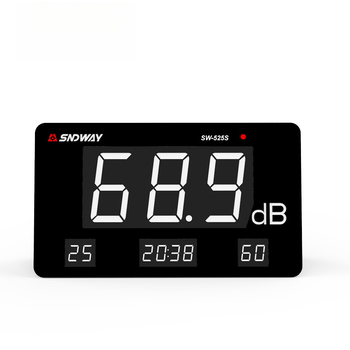 Stolný digitálny merač hluku SW-525S pre domáce použitie, merač hladiny zvuku