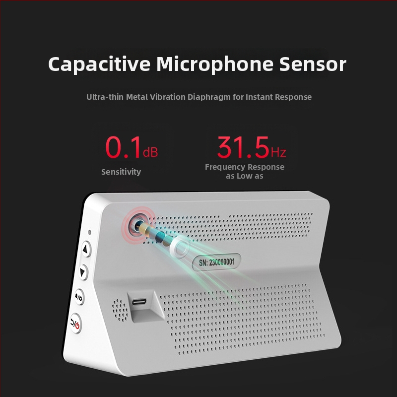 Stolný digitálny merač hluku SW-525S pre domáce použitie, merač hladiny zvuku