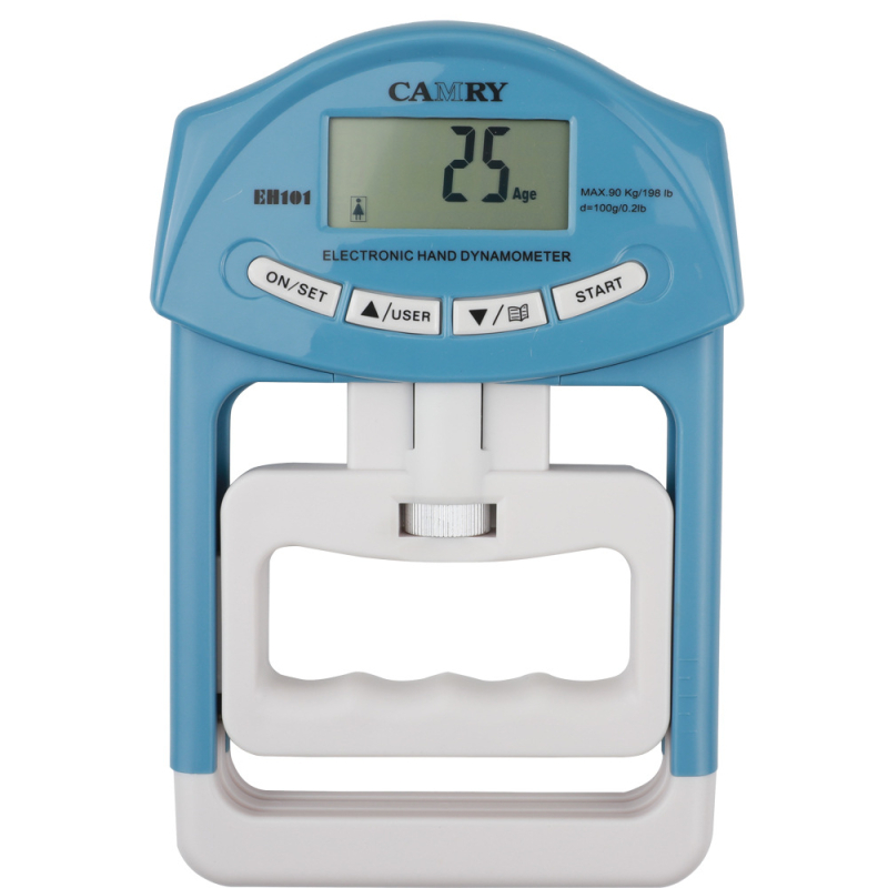 Elektronický tester sily úchopu — inteligentný, nastaviteľný merač pre testovanie zdatnosti