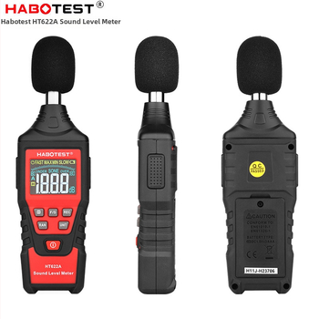 Digitálny hlukomer HT622A – rozsah 30–130 dBA, presnosť ±1,5 dB, rozlíšenie 0,1 dB