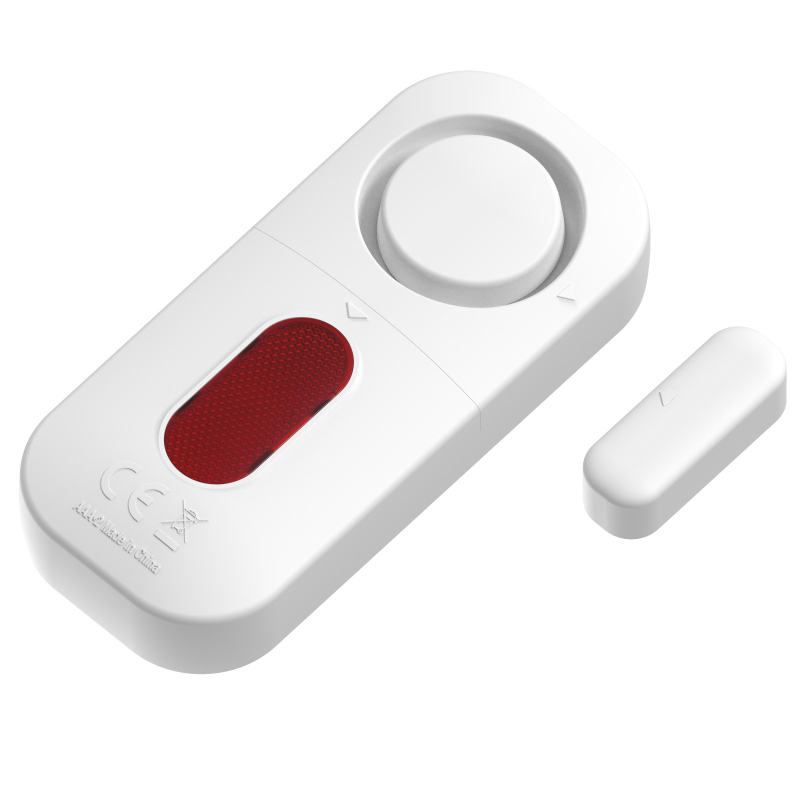 MEINOE MSA-826 Bezvadu durvju un logu signalizators, 130 dB sirēna, magnētiskais kontakts, induktīvā detekcija