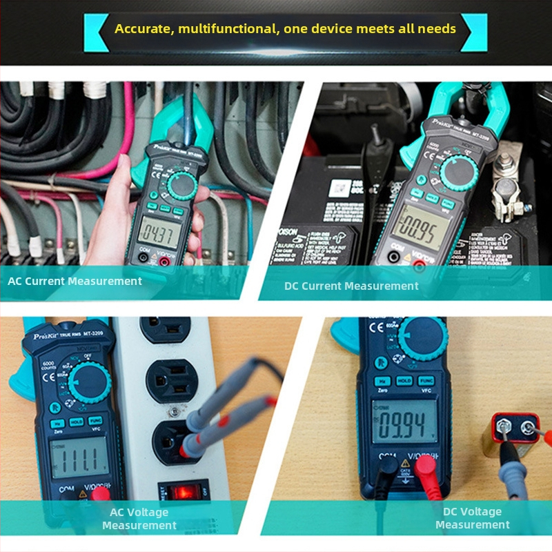 Prokits Baogong MT-3109 klešťový ampermeter s digitálnym displejom, AC/DC – vysoká presnosť