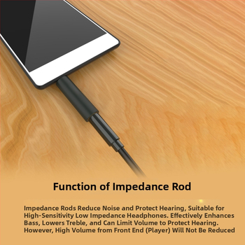 JCALLY JC Impedances Stienis — in-ear austiņu impedances testeris, 3,5 mm taisnais konektors, 75/150/200/400/600 Ω, 20–20 kHz, 112 dB