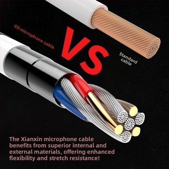 Amoi G8 USB kondenzátorový mikrofón pre počítač, živé vysielanie a karaoke – 20Hz-20kHz, SNR ≥95dB, Plug-and-Play, USB napájanie 5V