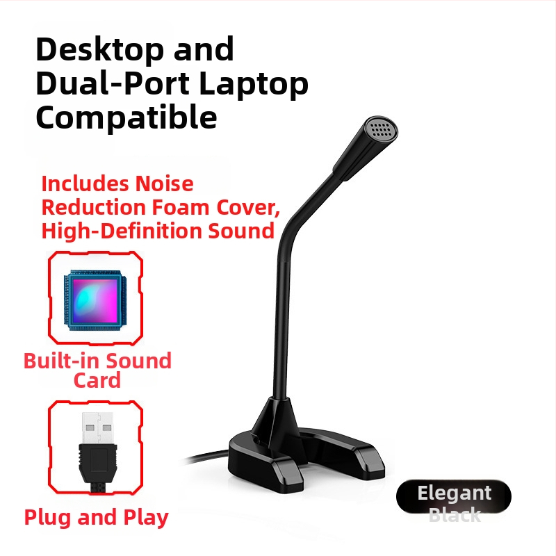 Amoi G8 USB kondenzátorový mikrofón pre počítač, živé vysielanie a karaoke – 20Hz-20kHz, SNR ≥95dB, Plug-and-Play, USB napájanie 5V