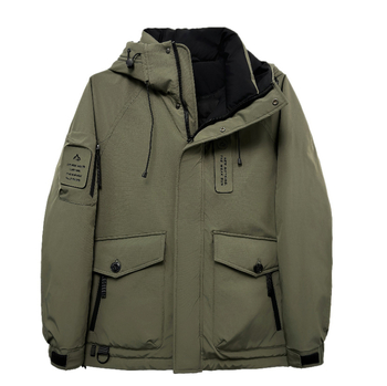 3-v-1 pánska zimná bunda s dlhým strihom, výplň bielym husím páperím 76–80%, objem výplne 550, podšívka 100% polyester