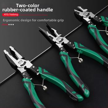 Clește de blocare cu arc, nasuri subțiri, dezizolarea cablurilor, oțel crom-vanadiu, industrial