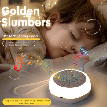 Prenosné zariadenie na uspávanie dieťaťa so zvukom, vstavaná batéria 1000–1200 mAh, výdrž batérie nad 12 h, hudobné nočné svetlo