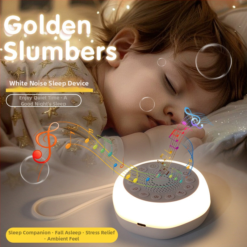 Prenosné zariadenie na uspávanie dieťaťa so zvukom, vstavaná batéria 1000–1200 mAh, výdrž batérie nad 12 h, hudobné nočné svetlo