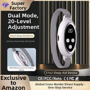 Magic Tech ručné zariadenie na spanie s EMS pulzami, bielym šumom, časovačom, digitálnym displejom a vstavanou batériou