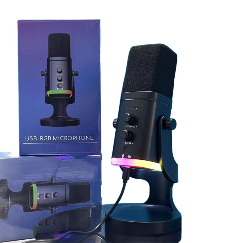 Bezdrôtový USB kondenzátorový mikrofón pre stolný počítač, Bluetooth 5.1, frekvenčný rozsah 100 Hz–20 kHz, SNR ≥75 dB