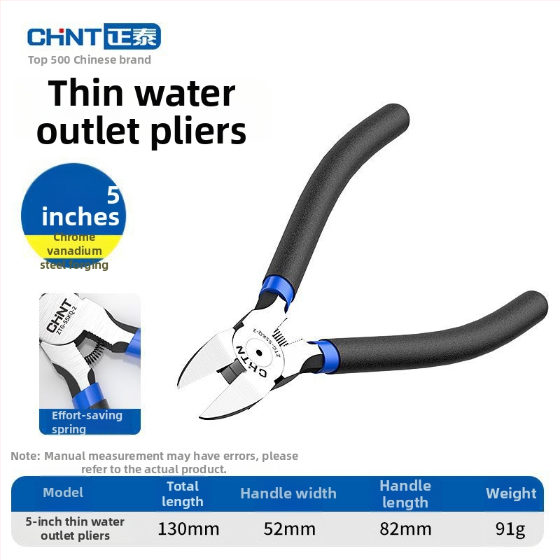 Tööstuslikult kvaliteetsed diagonaalsed lõiketerad ja nihestatavate lõugadega, õhuke tera elektronika jaoks, kroom-vanaadiumteras, kaal 0.091–0.152 kg