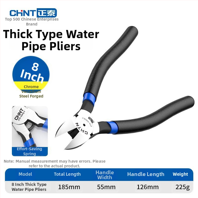 Tööstuslikult kvaliteetsed diagonaalsed lõiketerad ja nihestatavate lõugadega, õhuke tera elektronika jaoks, kroom-vanaadiumteras, kaal 0.091–0.152 kg