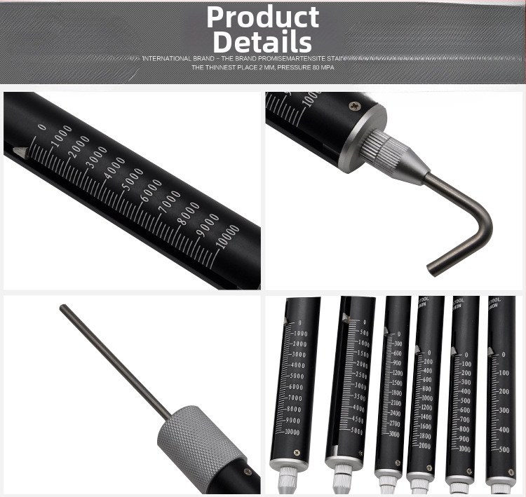 Pružinový dinamometer TK-2000, trubková sila tyč, dvojité gravírovanie stupnice, Deep Test Shence