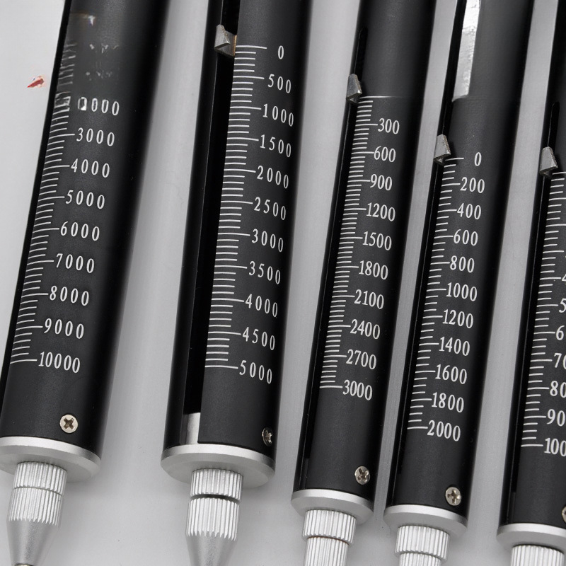 Pružinový dinamometer TK-2000, trubková sila tyč, dvojité gravírovanie stupnice, Deep Test Shence