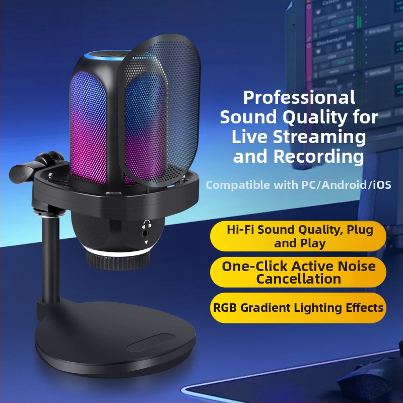 Profesionálny kondenzátorový stolný mikrofón, kardioidný smer, bezdrôtový, 1 kanál, SNR ≥75 dB, externé napájanie