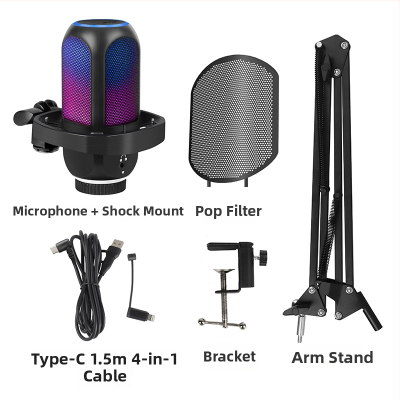 Profesionálny kondenzátorový stolný mikrofón, kardioidný smer, bezdrôtový, 1 kanál, SNR ≥75 dB, externé napájanie
