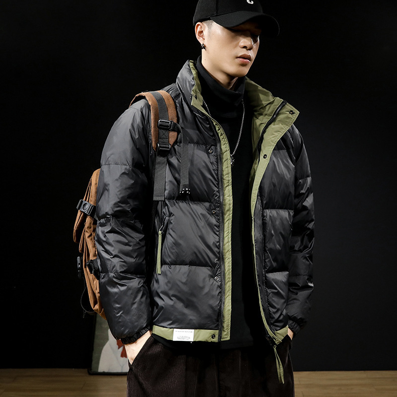 Korėjietiškos versijos kardiganas iš medvilnės su užtrauktuku, stora poliesterio pamušalas