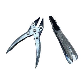 Kliešte na šperky s paralelnými čeľustami a dvojitými špičkami – s pružinou, 45# oceľ, 0,15–0,155 kg