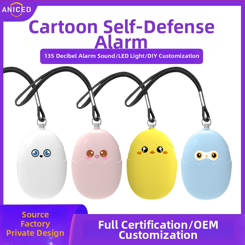 Wolf Defender Osobný alarm – 130 dB, LED blikajúce svetlo, 4.5 V, ABS, 1 rok pohotovosti (Model PA400)