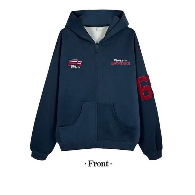 Κουκούλα cardigan φούτερ με σταθερό γιακά, εκτύπωση με χρωματικά μπλοκ, φαρδιά γραμμή, πλαϊνές τσέπες, πολυεστέρας 96%