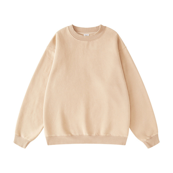 BE THRIVED meeste džemper trikot, flis voodri ja puuvillase vooder, ümmargune kaelus, pikad varrukad, vaba lõige (Sügis/Talv 2025)