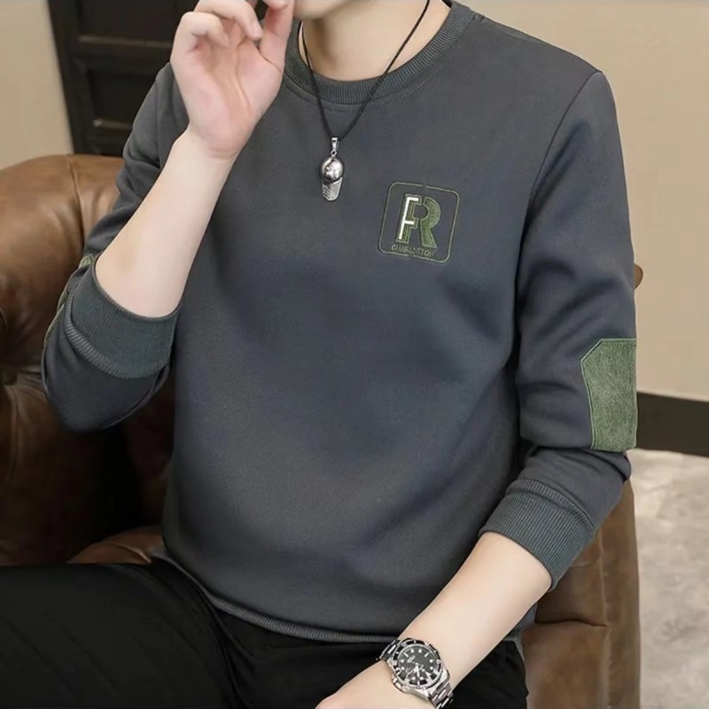 Pullover ringkaelusega, tikandiga, vaba lõige, pikad varrukad, polüester 91-95%