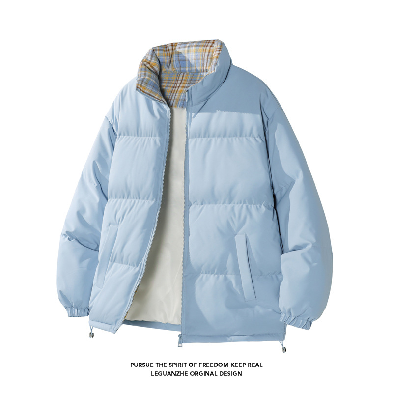 Vyrinė žieminė striukė iš poliesterio su stovinčia apykakle, užtrauktukas priekyje, be gobtuvo, laisvas kirpimas, poliesterio pamušalas