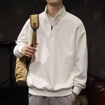 Meeste pikkade varrukatega polo särk värvide blokkiga ja trükiga, 100% polüester, vaba lõige, sügisene kandmise jaoks