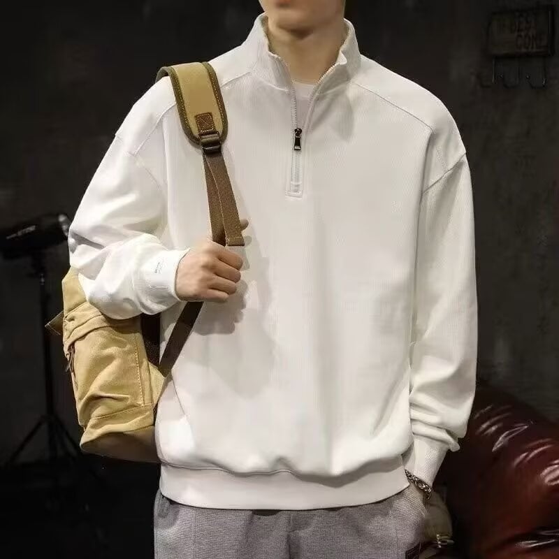 Meeste pikkade varrukatega polo särk värvide blokkiga ja trükiga, 100% polüester, vaba lõige, sügisene kandmise jaoks