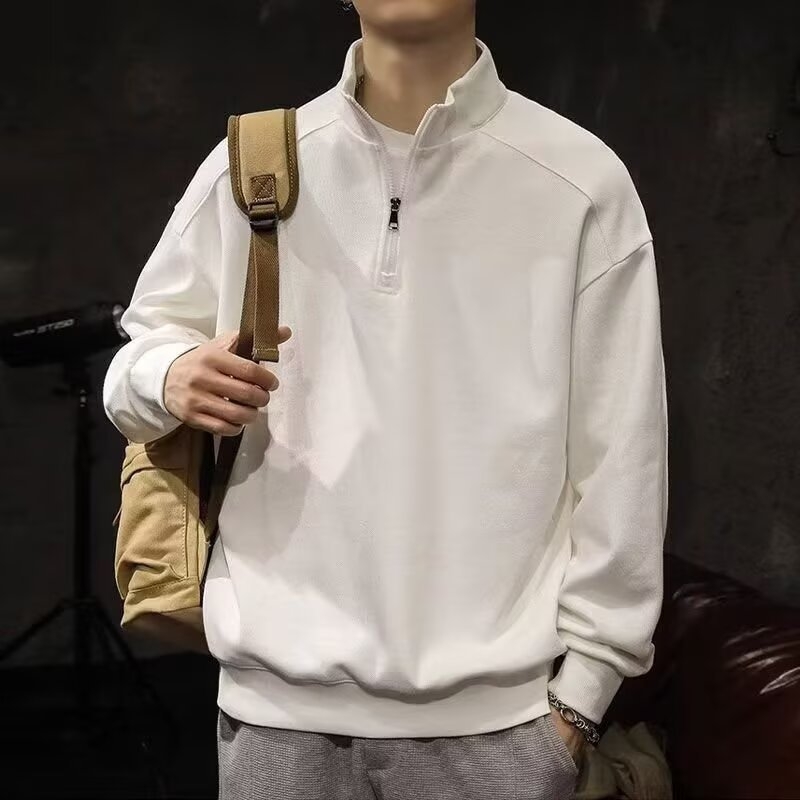 Meeste pikkade varrukatega polo särk värvide blokkiga ja trükiga, 100% polüester, vaba lõige, sügisene kandmise jaoks