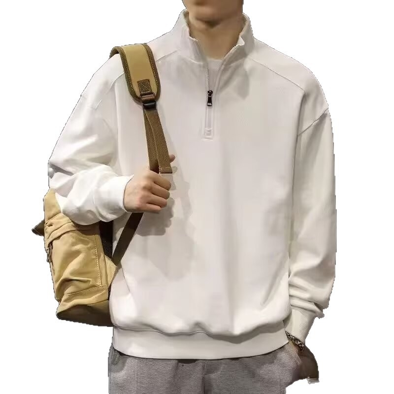 Meeste pikkade varrukatega polo särk värvide blokkiga ja trükiga, 100% polüester, vaba lõige, sügisene kandmise jaoks