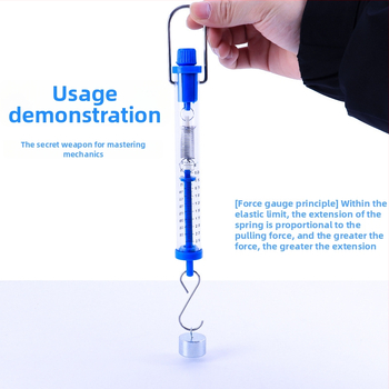 Valcový merač sily, rozsah 1N–30N, valcový ťahomer, Newtonova pružinová stupnica, učebné pomôcky pre fyziku
