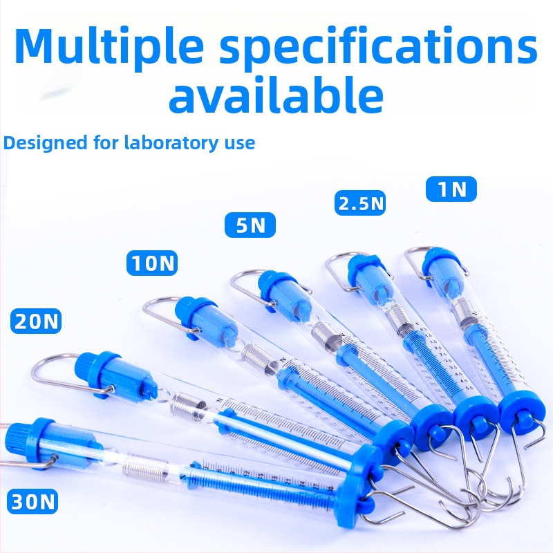 Valcový merač sily, rozsah 1N–30N, valcový ťahomer, Newtonova pružinová stupnica, učebné pomôcky pre fyziku