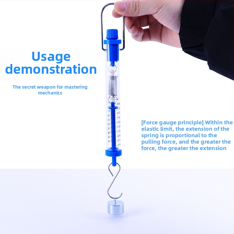 Valcový merač sily, rozsah 1N–30N, valcový ťahomer, Newtonova pružinová stupnica, učebné pomôcky pre fyziku