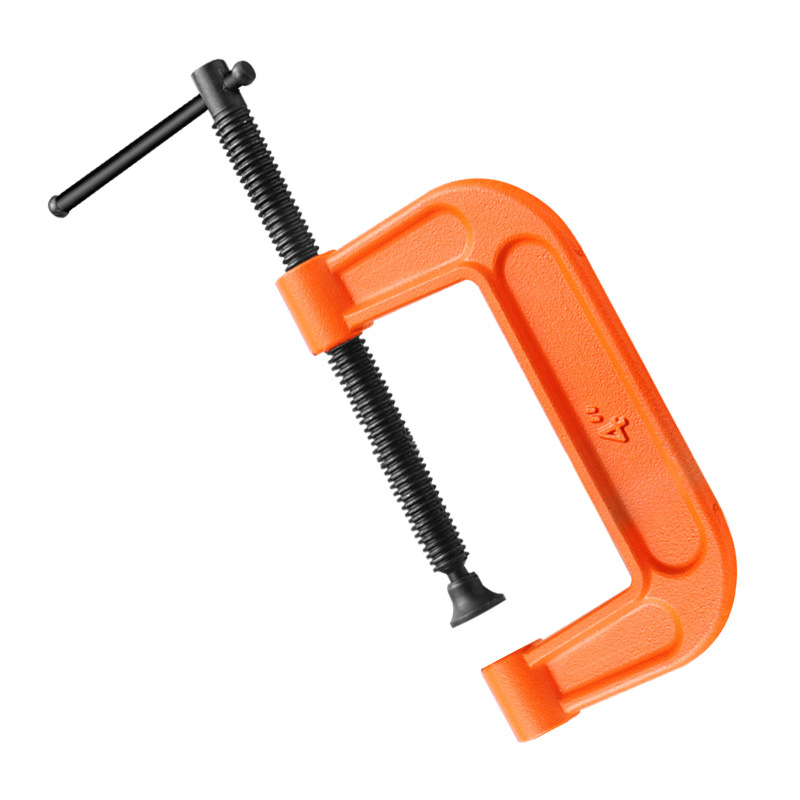 G-clip/C-clip kovový upín, ťažký stolársky upín, 45# oceľ, hmotnosť 2730 g, odolný voči výbuchu